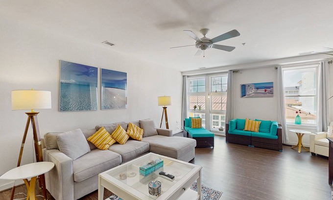 Sandbridge Condo | Peaceful pool view condo close to the beach and nature with games, AC & balcony