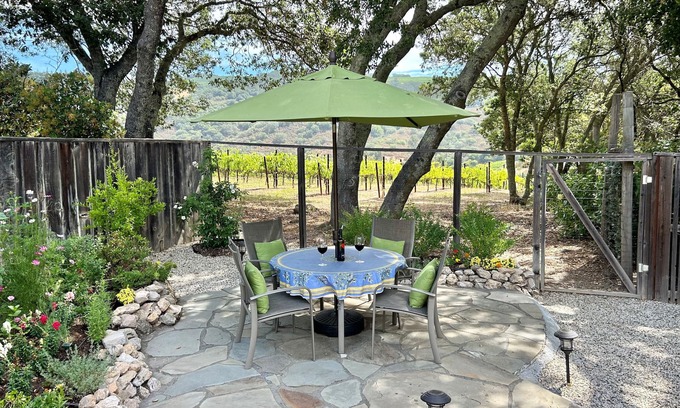 Fetters Hot Springs-Agua Caliente Apartment | Peaceful & Private Vineyard View Studio near Wineries, Restaurants, Hiking