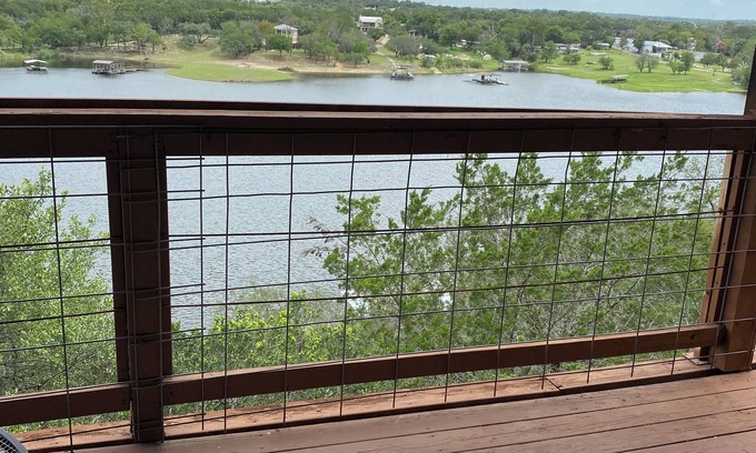 Point Pedernales House | Peaceful rustic cabin in the country overlooking the Pedernales River + Hot Tub.
