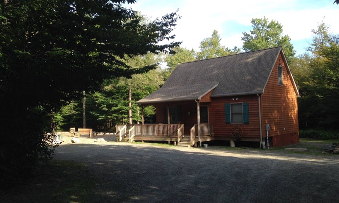 Blossburg Cabin | Peaceful, secluded family vacation cabin near PA Grand Canyon and Wellsboro.