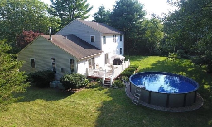 West Kingston House | Peaceful setting, pond front, pool and kayak