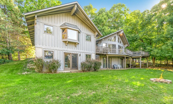 Empire House | Peaceful, two-story home with a firepit & washer/dryer - close to the beach