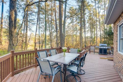 Durham House | Peaceful Waterfront Durham Retreat with Huge Deck!
