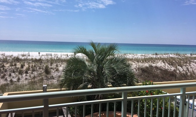 Fort Walton Beach Condo | Pelican Isle 109,Beachfront,Direct water view, FREE Beach Service!