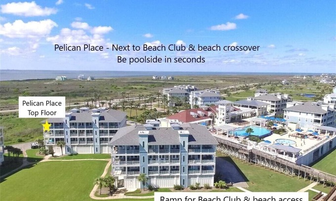 Red Fish Cove Condo | Pelican Place -Beach Front-Ocean View- Next to Beach Club