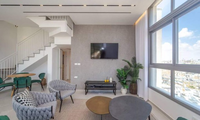 Bat Yam Apartment | Penthouse de Luxe à Bat Yam 4 Chambres vue mer