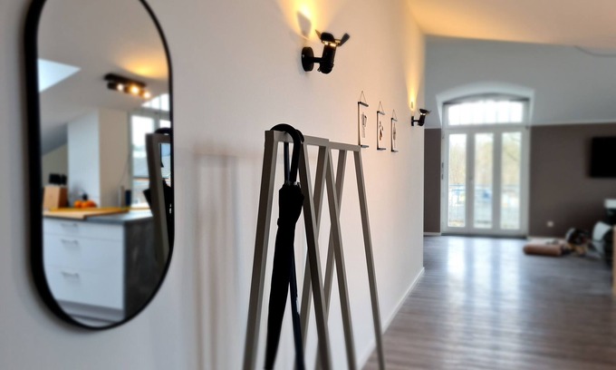 Wildau Villa | Penthouse in Waterfront Villa Including Wifi Parking Balcony Netflix