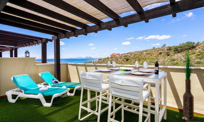 Manilva Apartment | Penthouse with magnificent views of Gibraltar, south-southwest orientation.