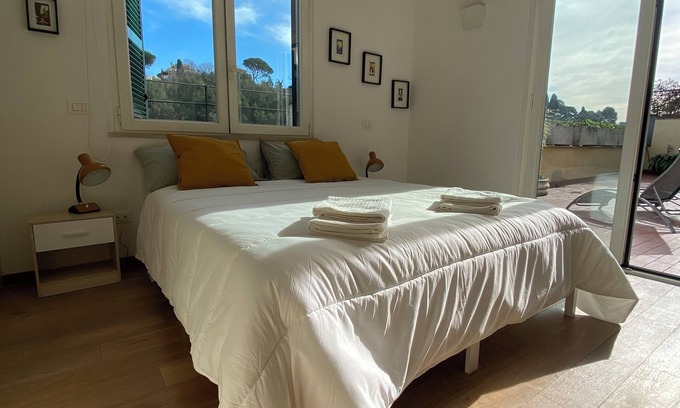 Quartiere III Pinciano Apartment | Penthouse with terrace in Rome, a few steps from Piazza del Popolo