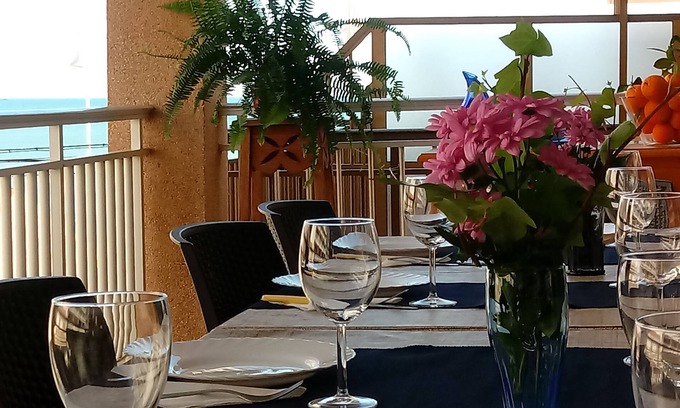El Moncayo House | "PePa Beach" HOUSE WITH TERRACE ON THE BEACH WITH WIFI AND GARAGE.