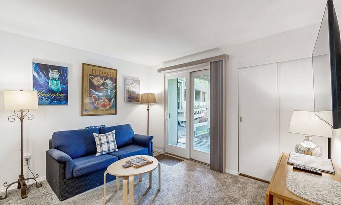 Elkhorn Village Condo | Perfect condo near town & skiing with views, pool, hot tub, on-site golf & deck