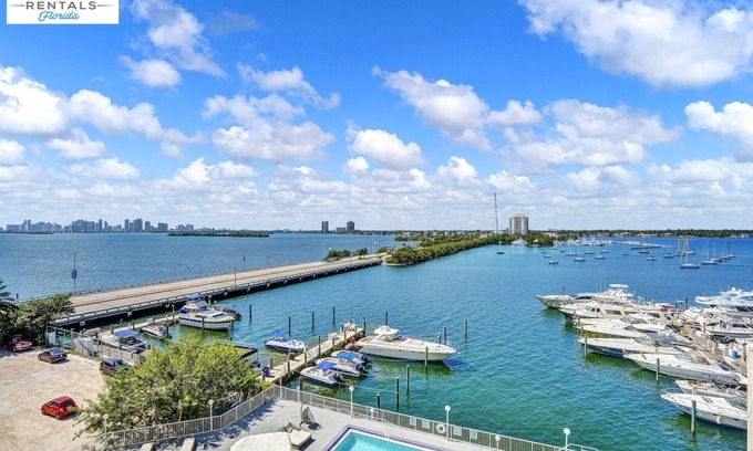 North Bay Village Apartment | Perfect Gateway water view + pool access
