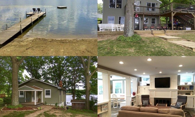 Sister Lakes House | Perfect Getaway! Family Friendly, Private Sand Beach, Clean and Beautiful