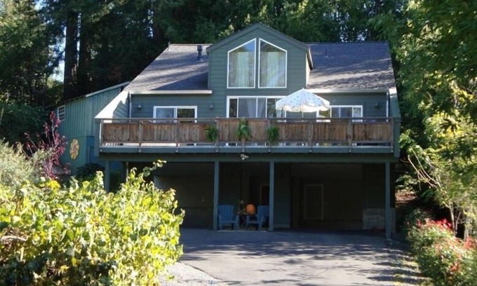 Guerneville House | PERFECT LOCATION Private+Spacious-2block to Town/River/Beach+SPA+Tennis/Kid Park