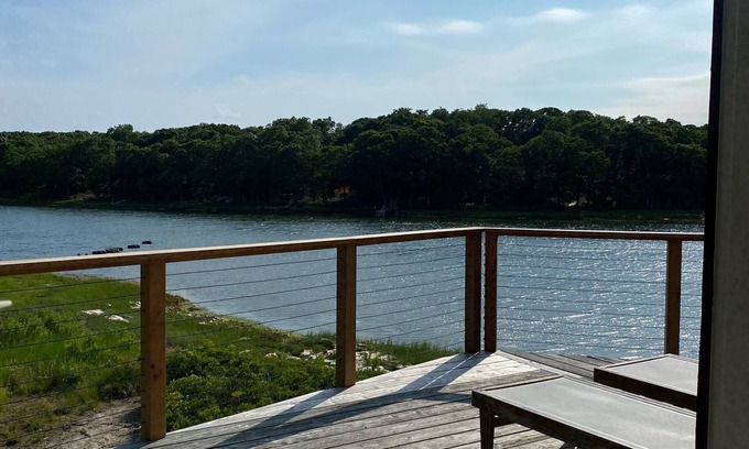 Clearwater Beach House | Perfect Mid-Century Private Waterfront East Hampton Retreat!