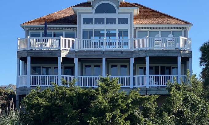 Nags Head House | Perfect setting. Great sunsets, golf course & bayside water views- Truly Unique!