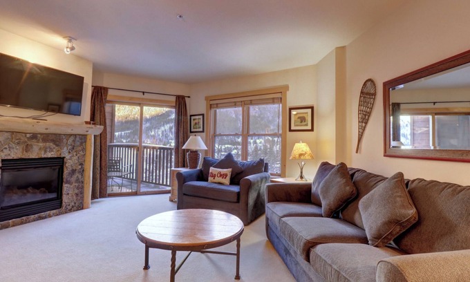 East Village at Copper Condo | Perfect Ski Condo with hot tub Steps from the Super Bee & Golf Course CS325