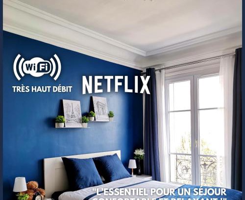 La Garenne-Colombes Apartment | Perle Haussmannienne 1900 - Cosy - Centre ville