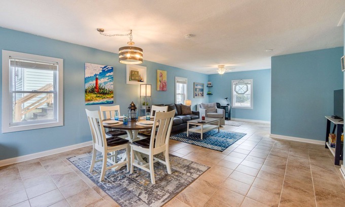 Colington Cottage | Pet Friendly - 2 Minute Walk to Beach - Updated and Modernized Spotless Clean
