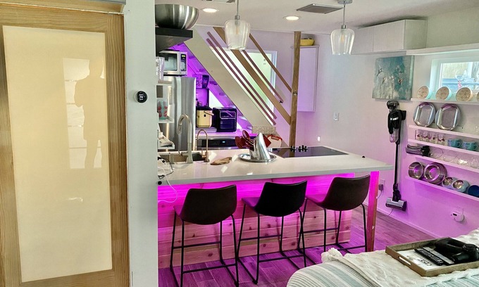 Dickinson Apartment | Pet-friendly accommodations near water and restaurants.