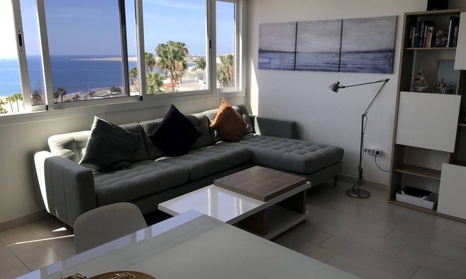 San Agustin Apartment | Pet-Friendly Apartment 'Fabulous Upper Floor Sea View', Pool & Wi-Fi