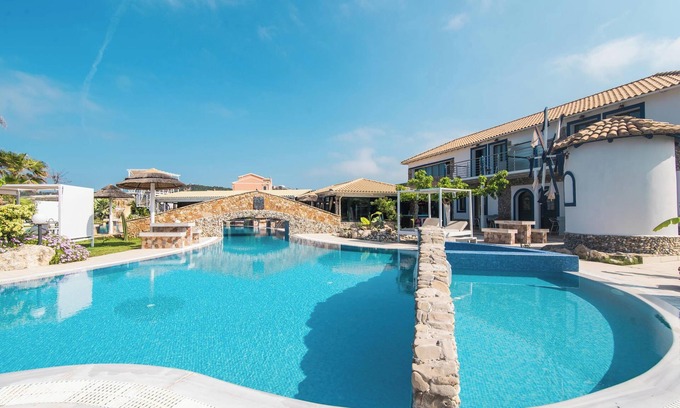 Arillas Apartment | Pet-Friendly Apartment 'Mirage Arillas Maisonette B' with Sea View, Shared Pool & Wi-Fi