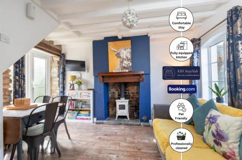 Stonehouse House | Pet Friendly Cottage By KBS Stayhub Short Lets & Serviced Accommodation Stonehouse With Log Fire, Parking