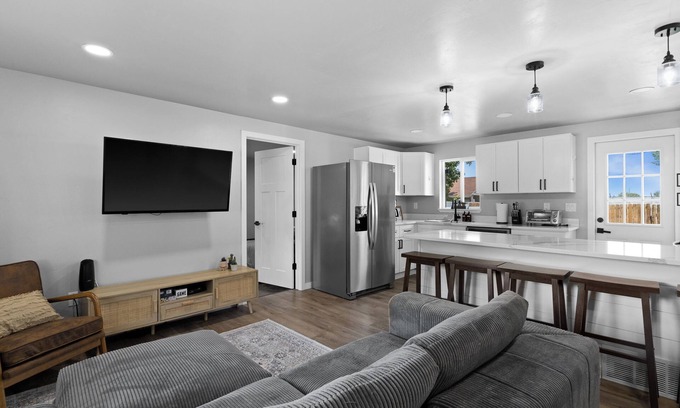 Casper House | Pet friendly house in Casper behind fairgrounds w AC, grill, WiFi, RV parking