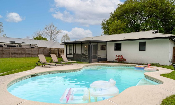 St. Augustine House | Pet-Friendly Pool Retreat w/Firepit Backyard BBQ