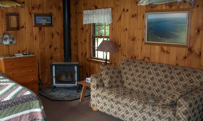St Germain Cabin | Pet-Friendly Studio With Fireplace And Air-Conditioning