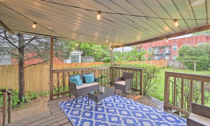 Tulsa House | Pet-Friendly Tulsa Digs with Deck and Fenced Yard