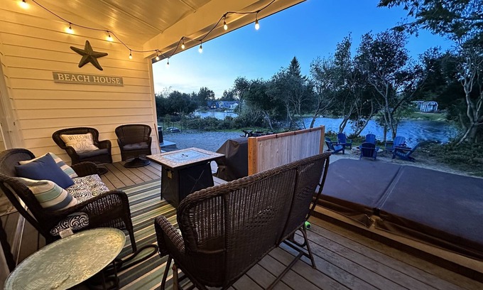Ocean Shores House | Pets, Waterfront, Hot Tub, Fire Pit, Noon Checkout