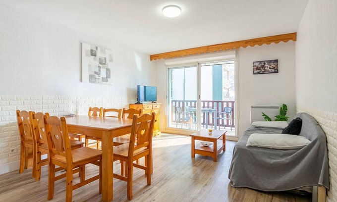 Germ Apartment | Peyragudes: Apt 8 people, balcony, parking, wifi