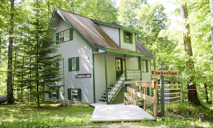 Stambaugh Ski Chalet | Picturesque, clean, roomy chalet with great views and a hot tub