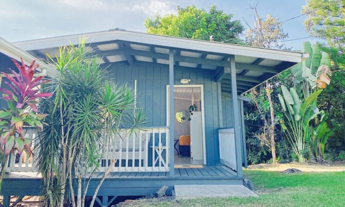 Keaau House | Pineapple Studio, Kitchenette, Private Lanai