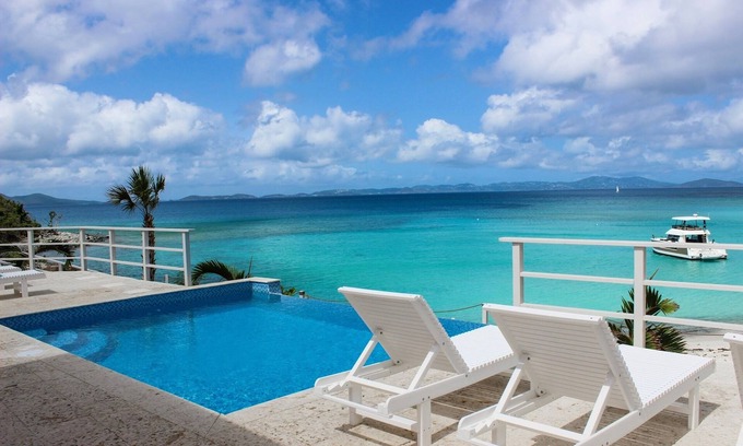Jost Van Dyke Villa | Pink House Villas - Beautiful Oceanfront House