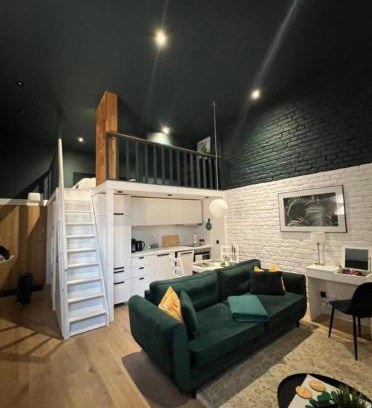 Srodmiescie Apartment | Piotrkowska 37 -MINI LOFT- Green Leaf