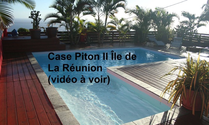 Piton Saint-Leu Villa | Piton Saint Leu: 180 ° ocean view, swimming pool, air conditioning, quiet, Furnished 4 * Tourism