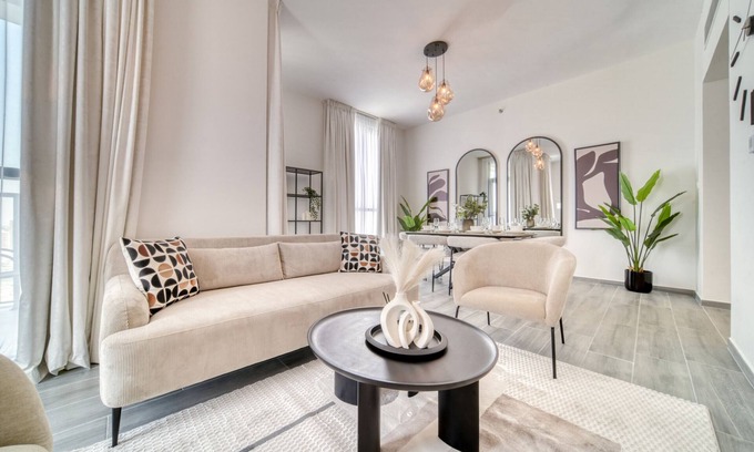 Dubai Production City Apartment | Placid 2BR w/Assistant’s Room at Mesk 1 Midtown Dubai Production City by Deluxe Holiday Homes