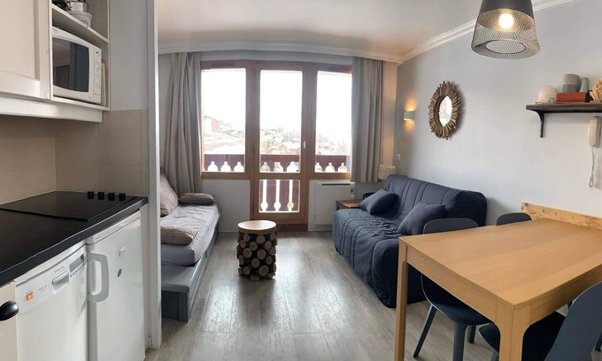 Plagne Soleil Apartment | Plagne Soleil - 4/5 persons renovated at the foot of the slopes