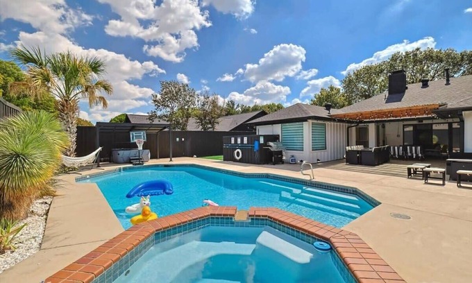 Plano House | Plano Perfect Getaway - Pool, Hot Tub, BBQ Grill