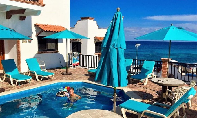 Centro - Supmza 001 Villa | Plaza View Villa "Tijuana" with a/c and 2 pools, 5 min stroll to beach