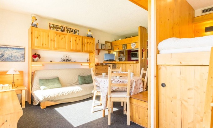 Arc-1800 Apartment | Pleasant apartment in Arcs 1800 - Ski-in/Ski-out with WiFi and balcony