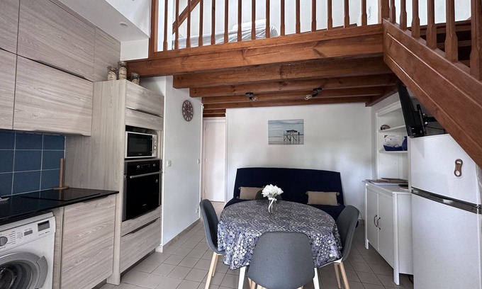 Capbreton House | Pleasant T2 with mezzanine and parking, 5min walk from the beach