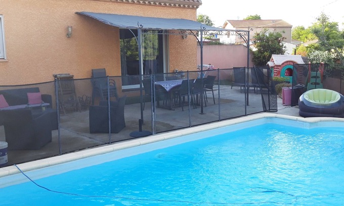 Maraussan Villa | Pleasant villa with private pool, 15 minutes from the beach.