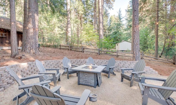 Pollock Pines House | Pollock Pines Cabin Game Room with AandC and Heat!