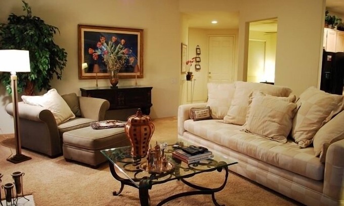 Palm Springs Villa | Pond View Villa @ Desert Princess Country Club & Golf Resort