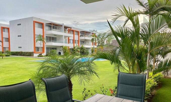 Valle Dorado Condo | Pool | BBQ | Private terrace | 10min from beach