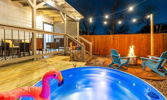 Downtown San Antonio House | Pool, Firepit, Backyard near Riverwalk San Antonio