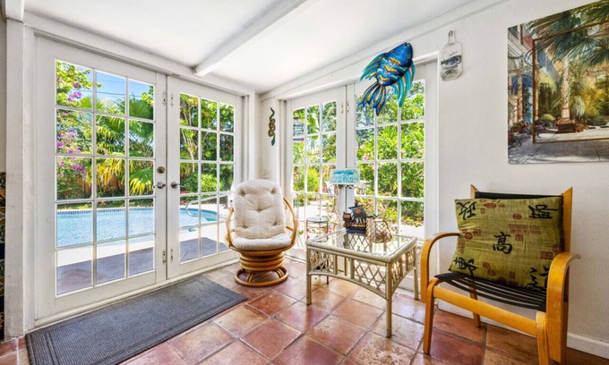 Lake Worth House | Pool, Grill, & Chill (in Sunroom)